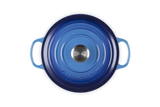 Le Creuset Signature 24cm Cast Iron Round Casserole - Azure | 21177242202430