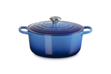 Le Creuset Signature 26cm Cast Iron Round Casserole - Azure | 21177262202430