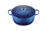 Le Creuset Signature 26cm Cast Iron Round Casserole - Azure | 21177262202430