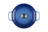 Le Creuset Signature 26cm Cast Iron Round Casserole - Azure | 21177262202430