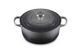 Le Creuset Signature 20cm Cast Iron Round Casserole - Flint | 21177204442430