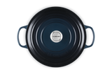 Le Creuset Signature 28cm Cast Iron Round Casserole - Nuit | 21177281294475