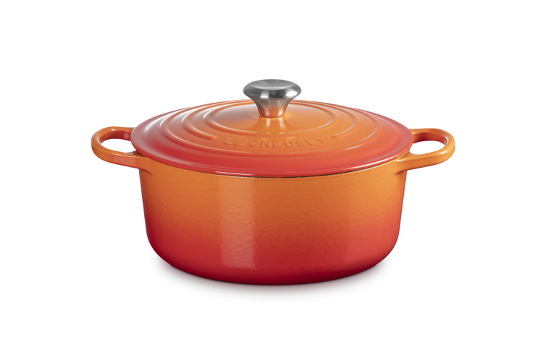 Le Creuset Signature 26cm Cast Iron Round Casserole - Volcanic | 21177260902430