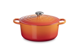 Le Creuset Signature 26cm Cast Iron Round Casserole - Volcanic | 21177260902430