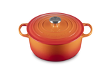 Le Creuset Signature 26cm Cast Iron Round Casserole - Volcanic | 21177260902430