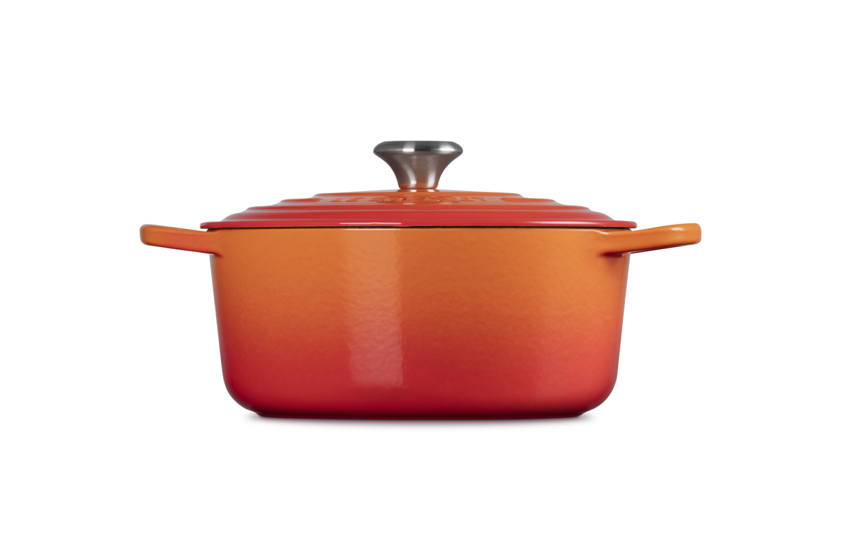 Le Creuset Signature 26cm Cast Iron Round Casserole - Volcanic | 21177260902430