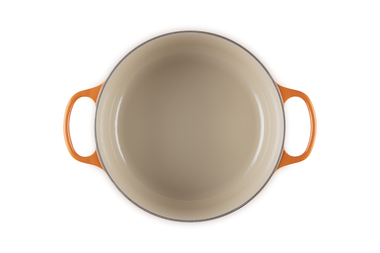 Le Creuset Signature 26cm Cast Iron Round Casserole - Volcanic | 21177260902430