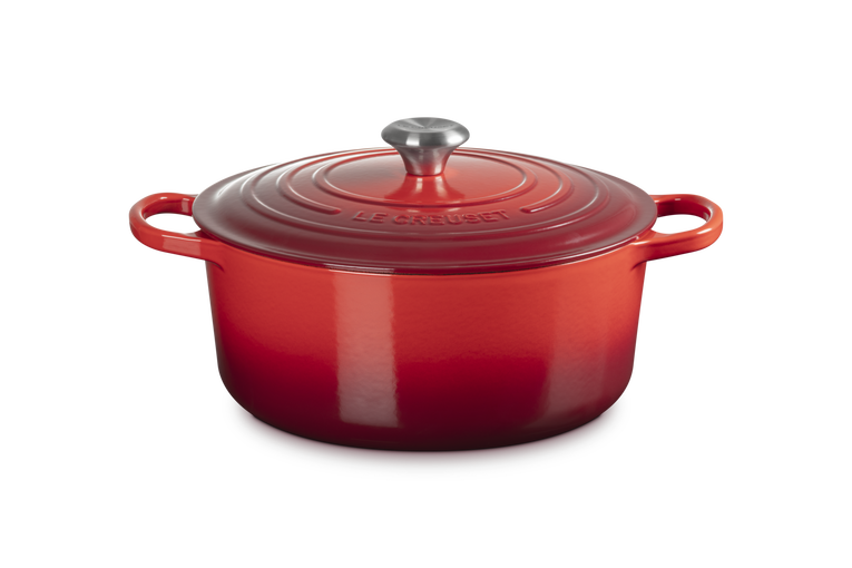 Le Creuset Signature 28cm Cast Iron Round Casserole - Cerise | 21177280602430