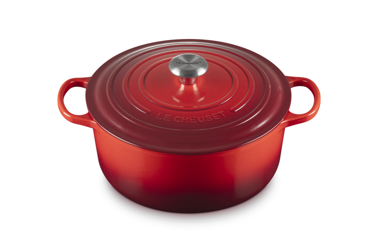 Le Creuset Signature 28cm Cast Iron Round Casserole - Cerise | 21177280602430