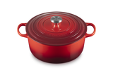 Le Creuset Signature 28cm Cast Iron Round Casserole - Cerise | 21177280602430