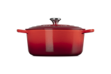 Le Creuset Signature 28cm Cast Iron Round Casserole - Cerise | 21177280602430