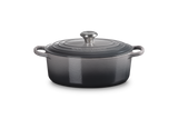 Le Creuset Signature 27cm Cast Iron Oval Casserole - Flint | 21178274442430