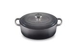 Le Creuset Signature 27cm Cast Iron Oval Casserole - Flint | 21178274442430