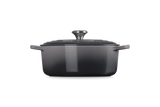 Le Creuset Signature 27cm Cast Iron Oval Casserole - Flint | 21178274442430
