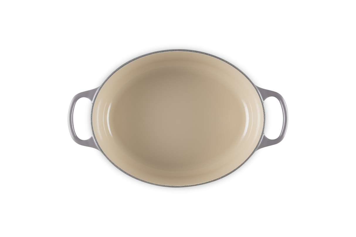Le Creuset Signature 27cm Cast Iron Oval Casserole - Flint | 21178274442430