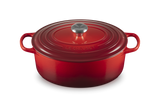 Le Creuset Signature 31cm Cast Iron Oval Casserole - Cerise | 21178310602430