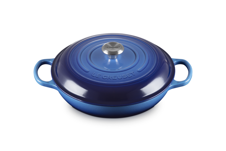 Le Creuset Signature 30cm Cast Iron Shallow Casserole - Azure | 21180302202430