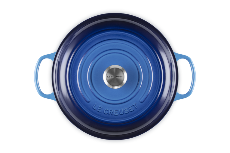 Le Creuset Signature 30cm Cast Iron Shallow Casserole - Azure | 21180302202430