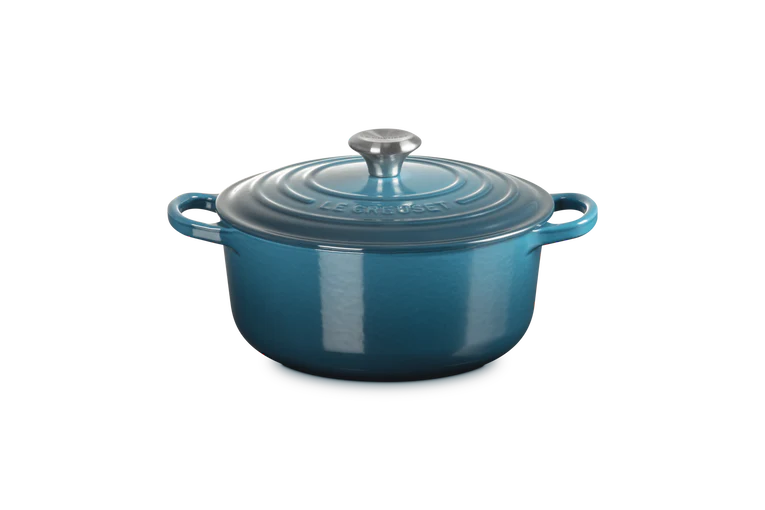 Le Creuset Signature 20cm Cast Iron Round Casserole - Deep Teal | 21177206422430