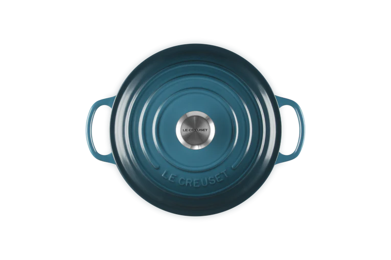 Le Creuset Signature 20cm Cast Iron Round Casserole - Deep Teal | 21177206422430