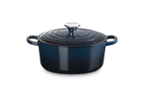 Le Creuset Signature 20cm Cast Iron Round Casserole - Nuit | 21177201294475