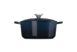 Le Creuset Signature 20cm Cast Iron Round Casserole - Nuit | 21177201294475