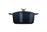 Le Creuset Signature 24cm Cast Iron Round Casserole - Nuit | 21177241294475