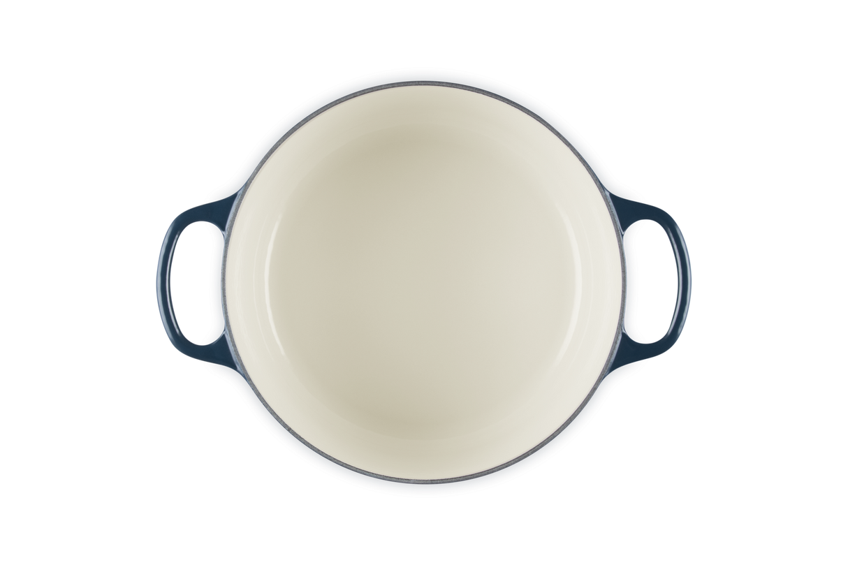 Le Creuset Signature 24cm Cast Iron Round Casserole - Nuit | 21177241294475