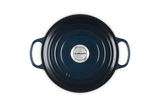 Le Creuset Signature 20cm Cast Iron Round Casserole - Nuit | 21177201294475