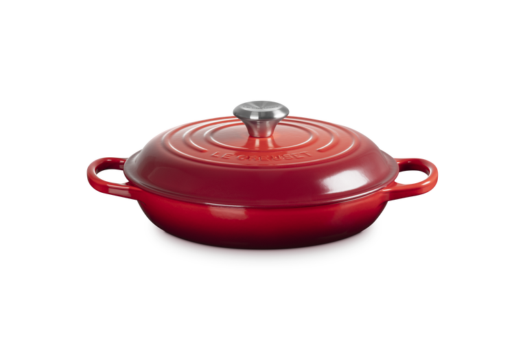 Le Creuset Signature 26cm Cast Iron Shallow Casserole - Cerise | 21180260602430
