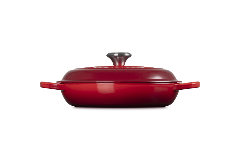 Le Creuset Signature 26cm Cast Iron Shallow Casserole - Cerise | 21180260602430
