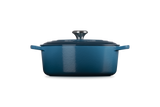 Le Creuset Signature 27cm Cast Iron Oval Casserole - Deep Teal | 21178276724430