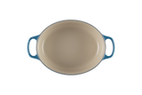 Le Creuset Signature 27cm Cast Iron Oval Casserole - Deep Teal | 21178276724430