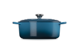 Le Creuset Signature 29cm Cast Iron Oval Casserole - Deep Teal | 21178296422430