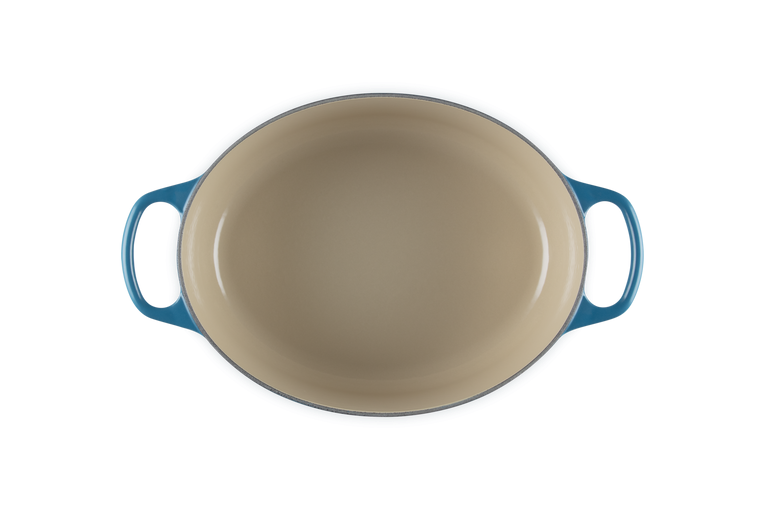 Le Creuset Signature 29cm Cast Iron Oval Casserole - Deep Teal | 21178296422430