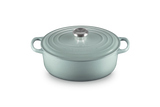 Le Creuset Signature 27cm Cast Iron Oval Casserole - Sea Salt | 21178277174430