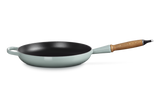Le Creuset 28cm Cast Iron Frying Pan with Wooden Handle - Sea Salt | 20258287170422
