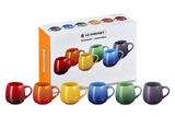 Le Creuset 320ml Stoneware Rainbow Set of 6 Coupe Mugs | 89178005219003