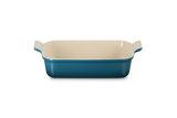 Le Creuset 26cm Stoneware Heritage Rectangular Dish - Deep Teal | 71102266420001