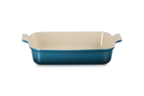 Le Creuset 32cm Stoneware Heritage Rectangular Dish - Deep Teal | 71102326420001