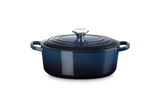 Le Creuset Signature 27cm Cast Iron Oval Casserole - Nuit | 21178271294475