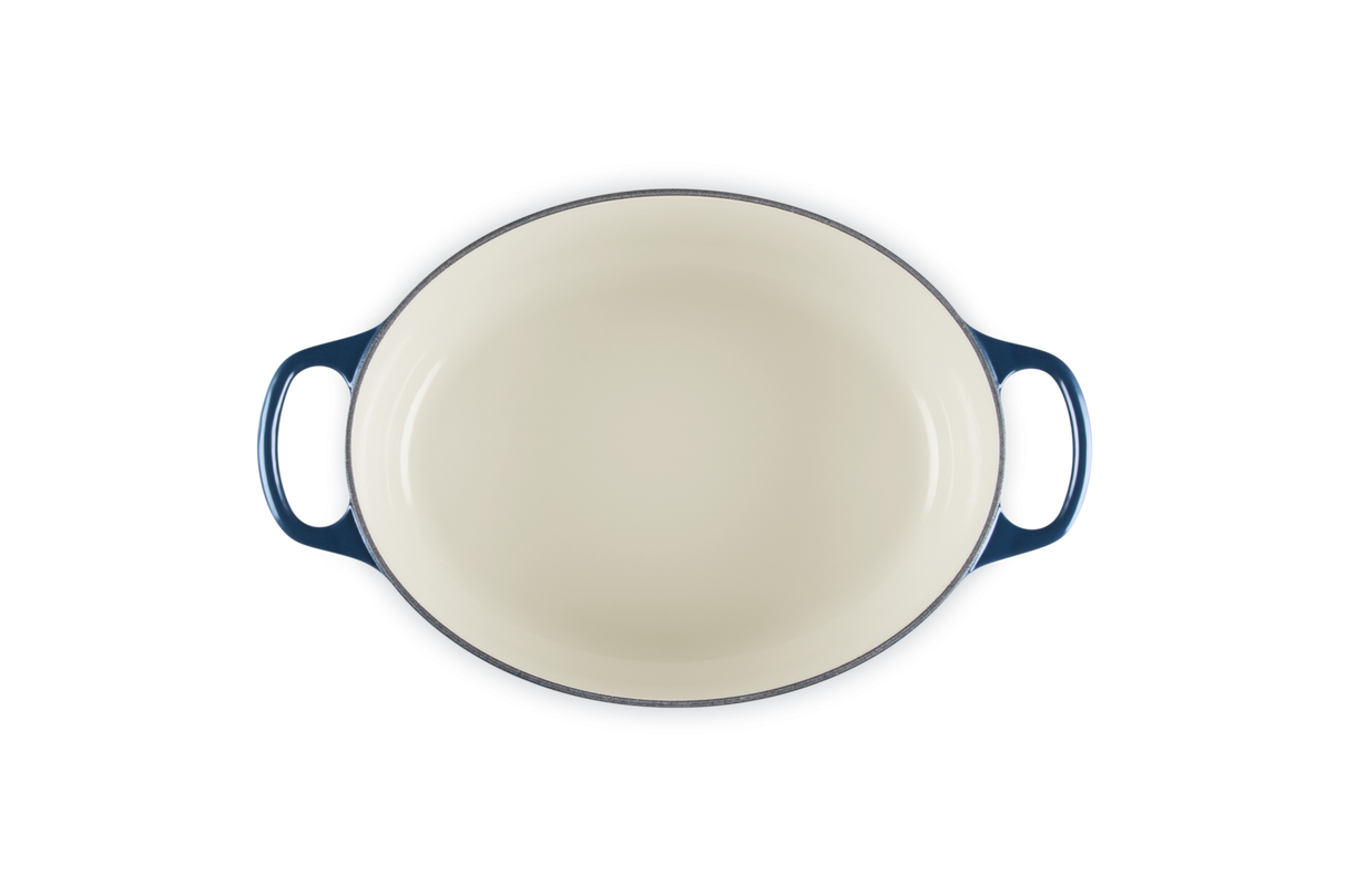 Le Creuset Signature 27cm Cast Iron Oval Casserole - Nuit | 21178271294475