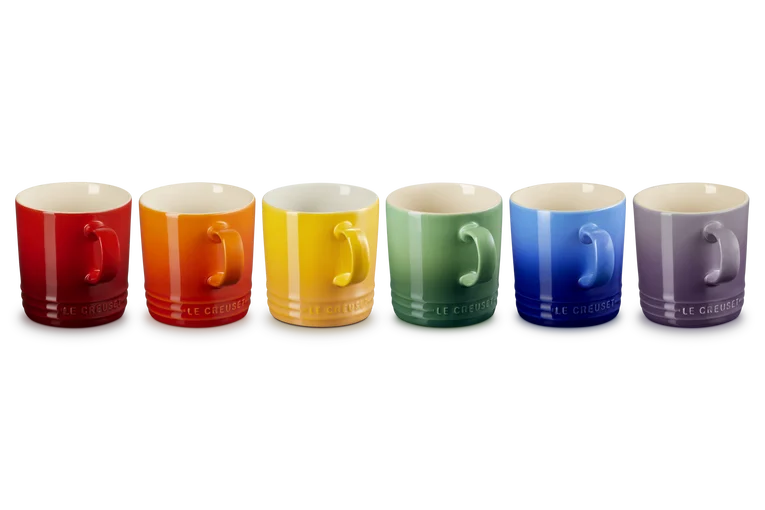 Le Creuset 320ml Stoneware Rainbow Set of 6 Mugs | 79114355219030