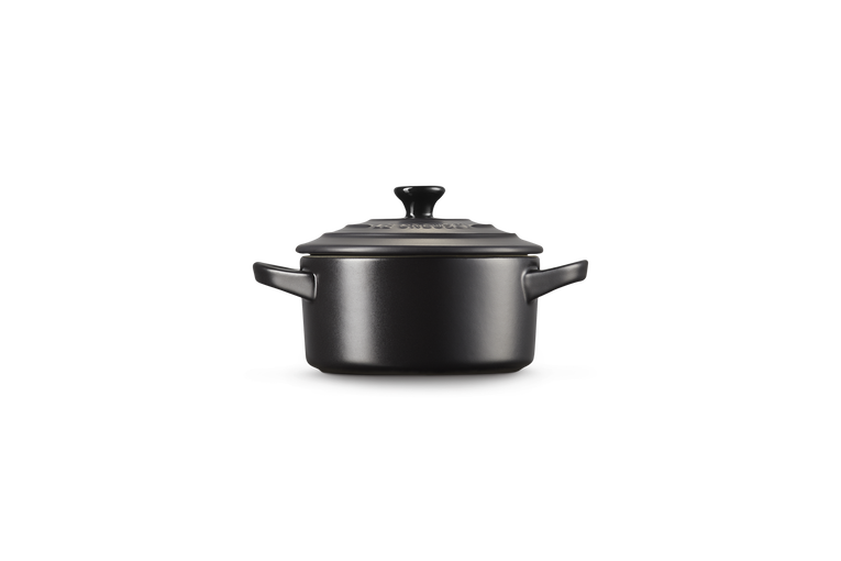 Le Creuset Stoneware 10cm Petite Casserole Dish - Satin Black | 71901100000100