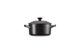 Le Creuset Stoneware 10cm Petite Casserole Dish - Satin Black | 71901100000100