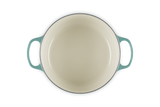 Le Creuset Signature 26cm Cast Iron Round Casserole - Bleu Riviera | 21177260994450