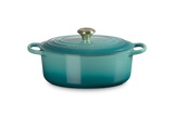 Le Creuset Signature 29cm Cast Iron Oval Casserole - Bleu Riviera | 21178290994450
