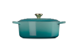 Le Creuset Signature 29cm Cast Iron Oval Casserole - Bleu Riviera | 21178290994450