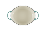 Le Creuset Signature 29cm Cast Iron Oval Casserole - Bleu Riviera | 21178290994450