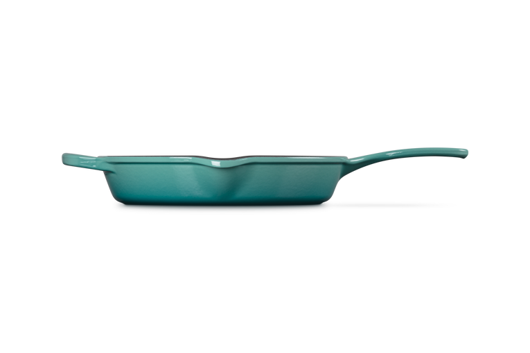 Le Creuset Signature 26cm Cast Iron Deep Skillet - Bleu Riviera | 20187260990422